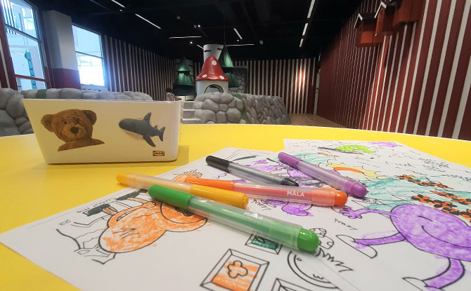 Colouring Sheets - IKEA Tampines Children's Play Area Smaland