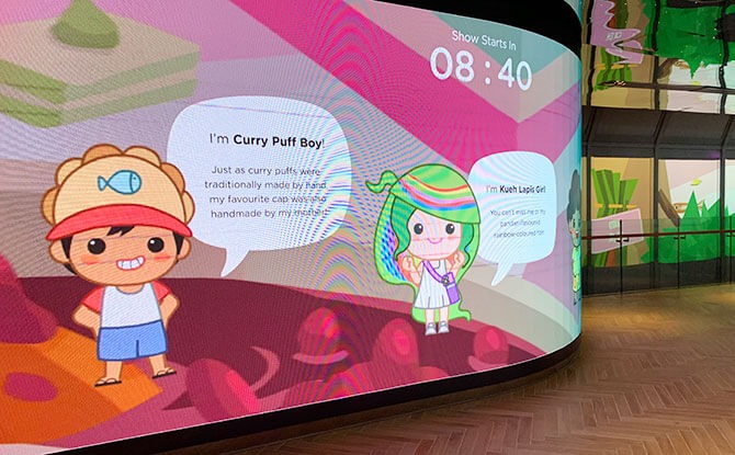 Ang Ku Kueh Girl Animated Show at ION Sky