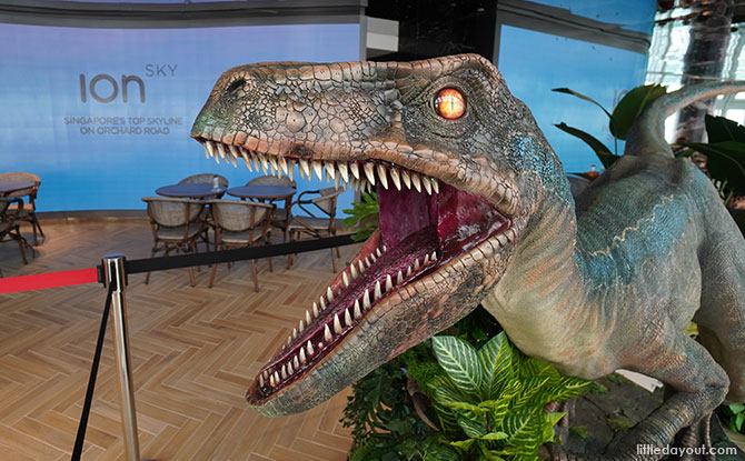 Jurassic World Café Singapore Dinosaur statue
