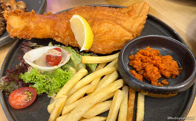 Fish & Chips with Gochujang Butter