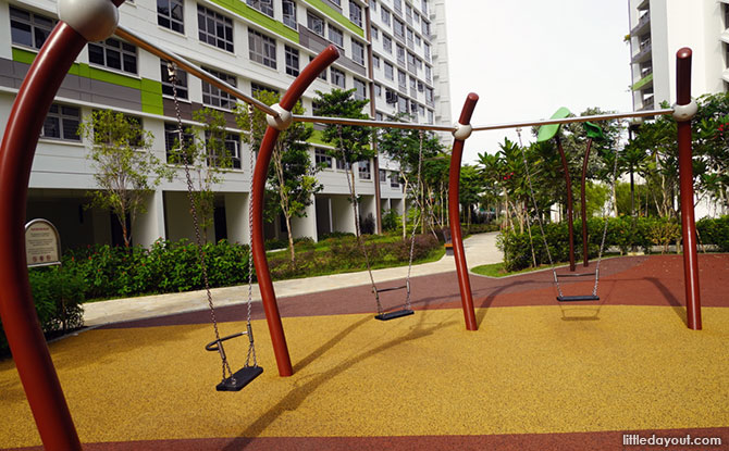 Tampines Greenview Playground swing area