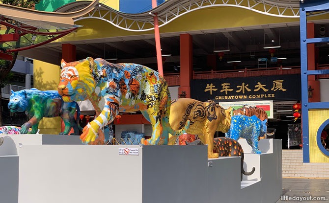 Life-Sized Tiger Sculptures At Kreta Ayer Square: Raising Awareness For The Year Of The Tiger