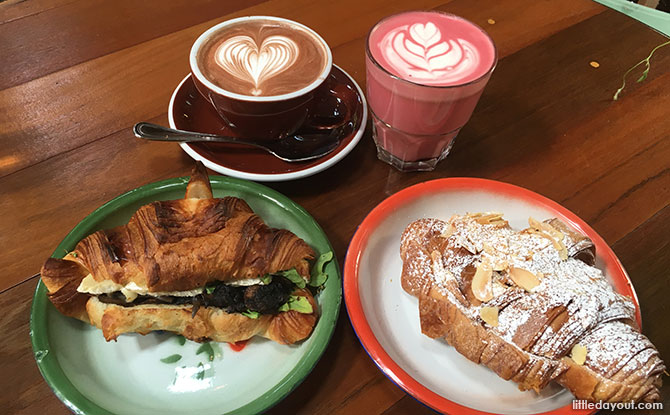 Beetroot Roselle Latte and Hot Chocolate at Tiong Bahru Bakery