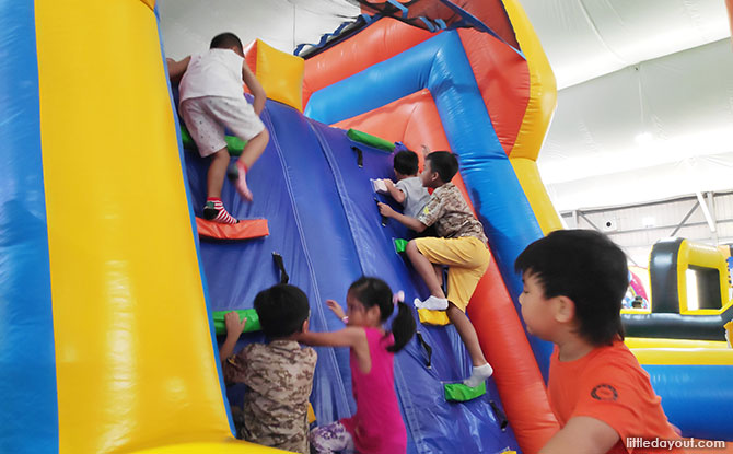 Inflatable obstacle courses