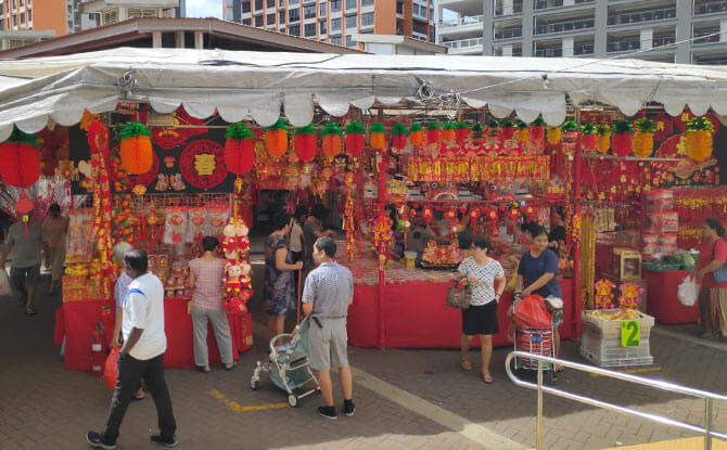 Visiting Chinese New Year Markets in the Neighbourhood