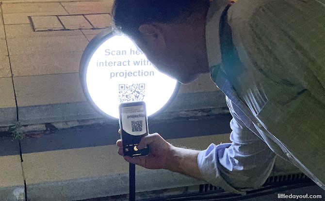 Scan QR code to interact with City Hall at Light to Night Festival 2020