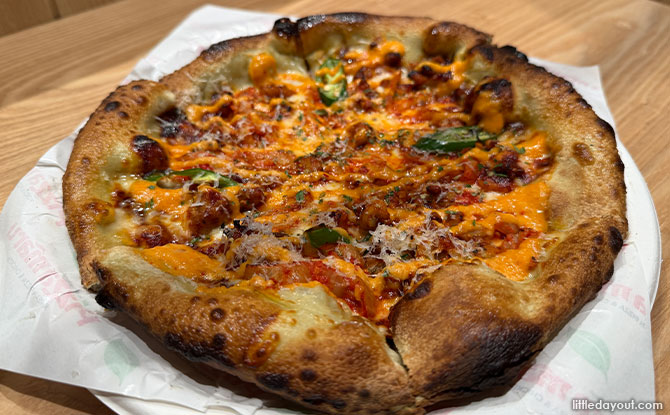 First Pizza Maru Express Opens In Singapore At i12Katong 4 Kimchi Buldak Chicken Pizza