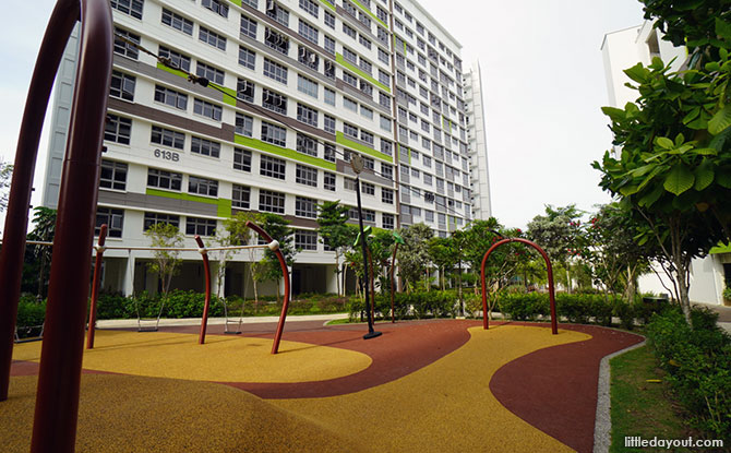 Tampines Greenview Playground Explorer Zlipline play area