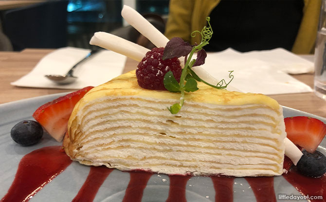 White Mille Crepe Cake