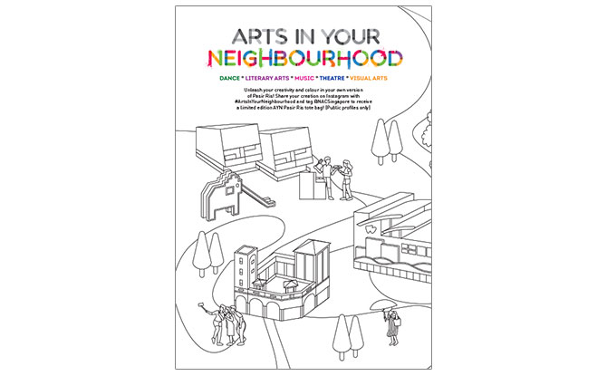 Arts in Your Neighbourhood 2021 Pasir Ris Edition Colouring Sheet