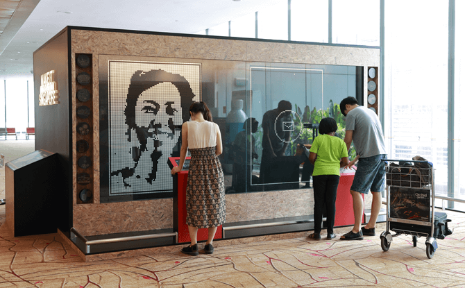 Changi Airport's Interactive Exhibit - Make Singapore Your Showcase