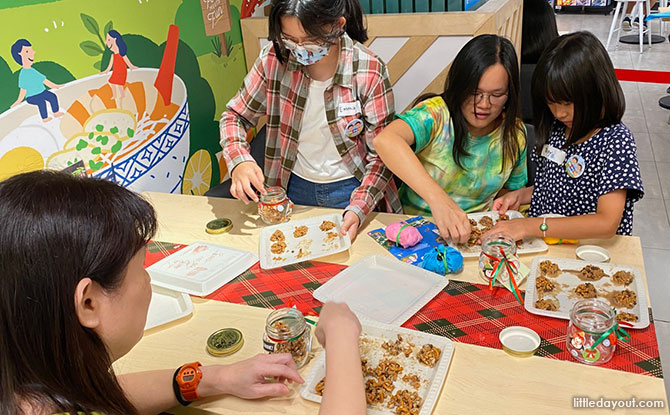 Xtra Fun: Little Day Out’s Family Adventure Quest at FairPrice Xtra - Praline-Making at Parkway Parade