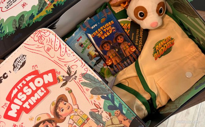 KFC x Ranger Buddies: From Lil’ Bucket To Base Camp With Our 3-Year-Olds 3 ranger buddies kit