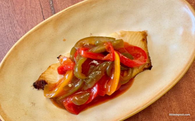 Shared Table: Comforting Tastes Within Bishan-Ang Mo Kio Park 4 Baked Halibut with Capsicum Escabeche