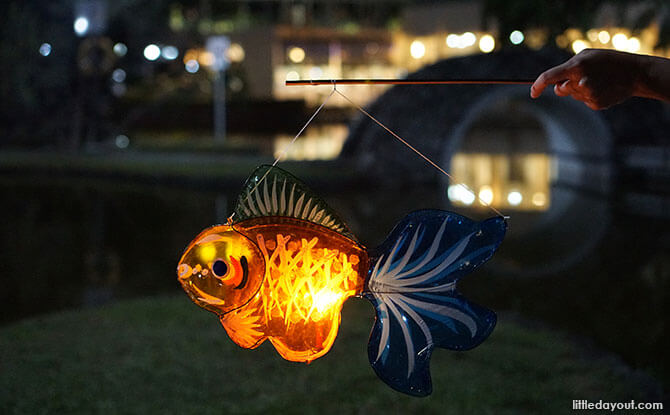 Lanterns at Toa Payoh Town Park at Night