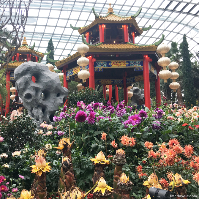 Chinese Pavilions, Gardens by the Bay, Chinese New Year