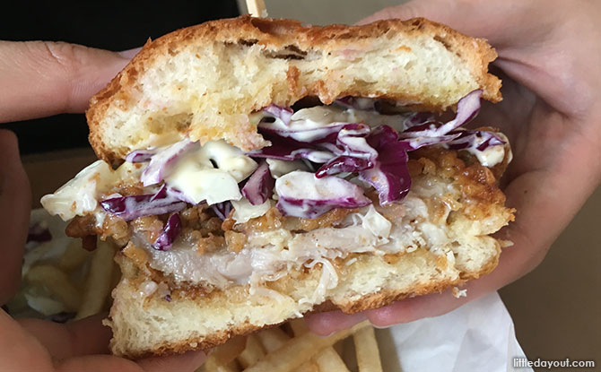 Fried Chicken Burger at Hammee's Commonwealth Food Centre