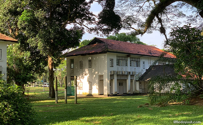 old British military building