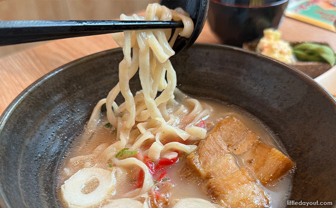 Karii: Singapore’s First Okinawan Street Food Concept at Suntec 6 Okinawan soba noodles are made with wheat flour