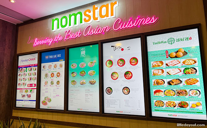5 Asian Brands at Nomstar in 1 Restaurant