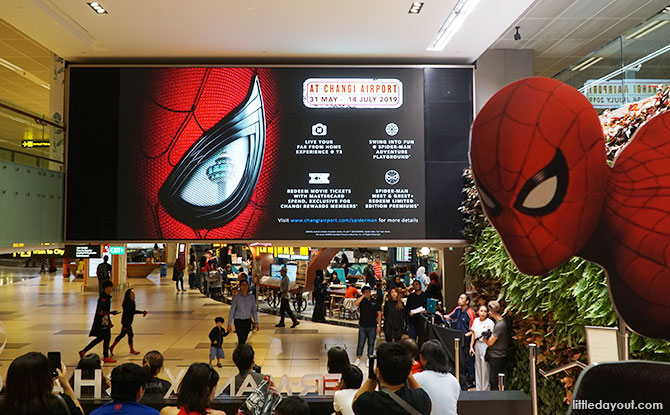 Spider-Man at Changi Airport for the June Holiday And Beyond