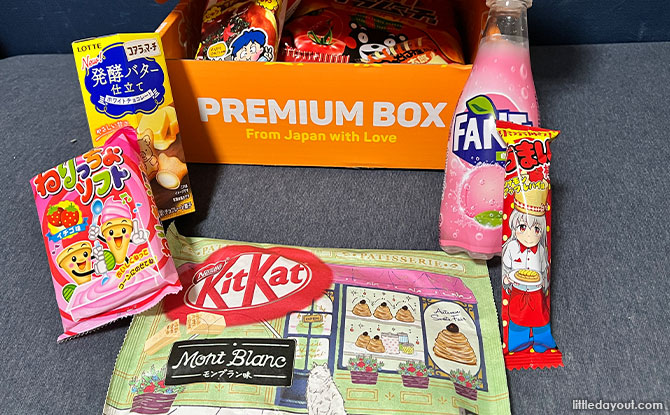 Premium snacks in a TokyoTreat box