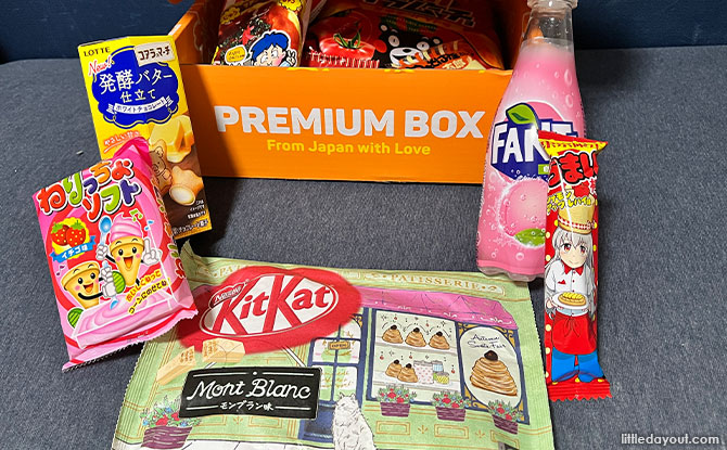 Premium snacks in a TokyoTreat box