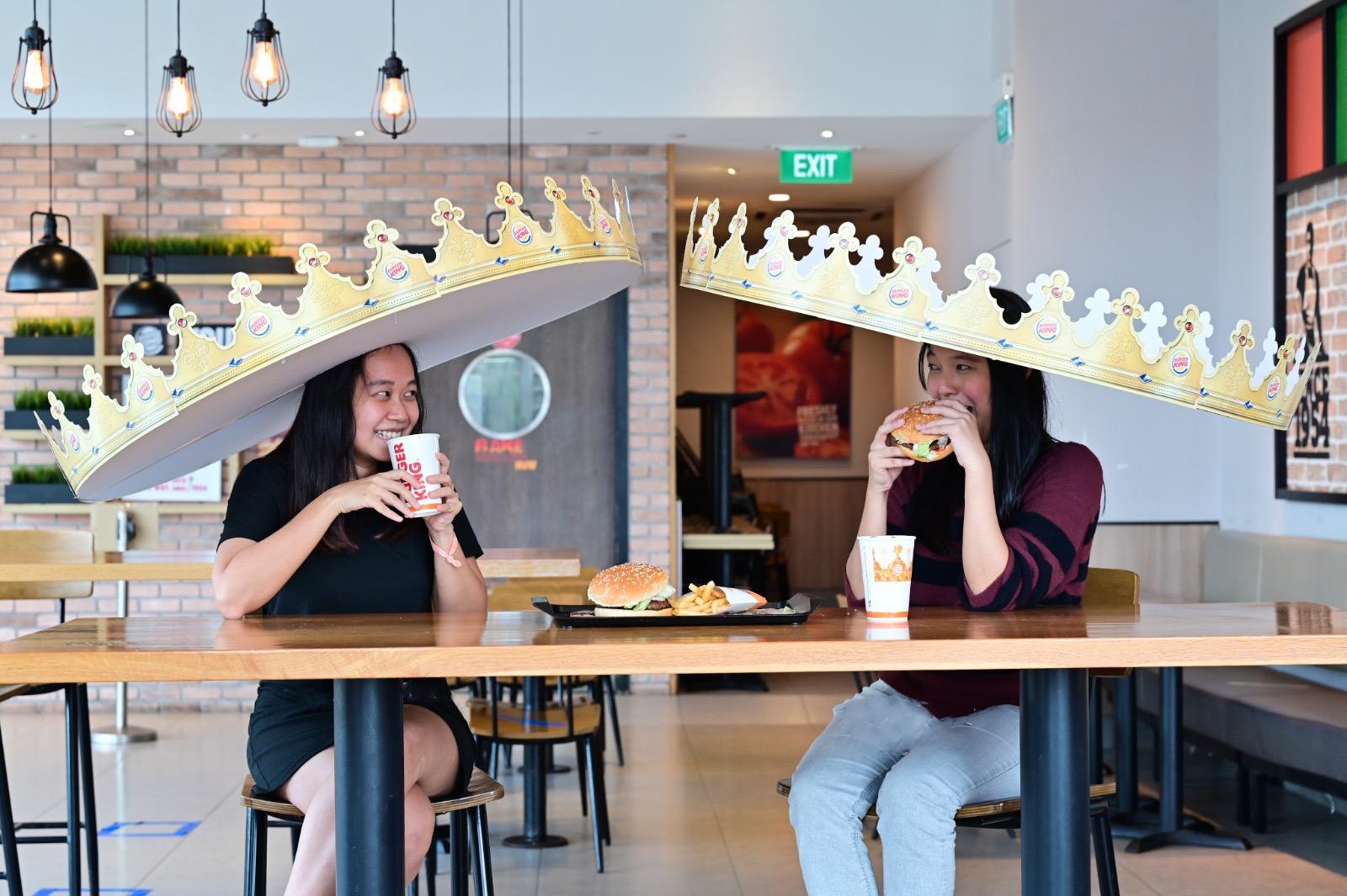 Burger King Singapore's Social Distancing Crown