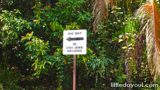 Chek Jawa sign