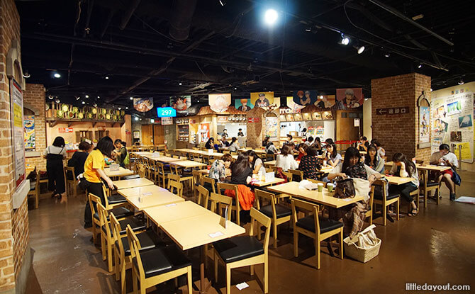 Food court at J-World Tokyo