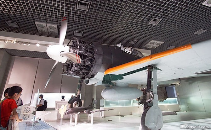 Rebuilt WWII airplane, Tokyo Museum of Nature and Science