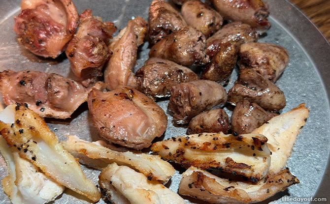 Song Gye Ok: Discover Seoul's Famous Charcoal-Grilled Specialty Chicken Cuts 4 chicken gizzard