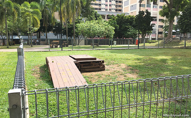 Dog run at Tampines Central Park