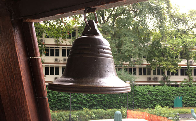 Bell inside the Tiong Bahru Park Playground Train Structure