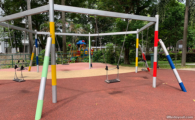 Swings at Circle Green Park