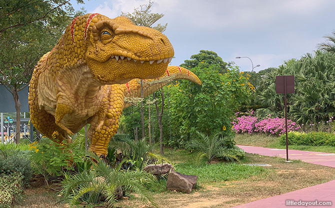 Dinosaurs at Changi Airport