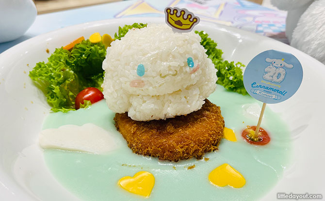 Let’s Fly Cinnamoroll  Japanese Salmon Croquette Cream Rice 