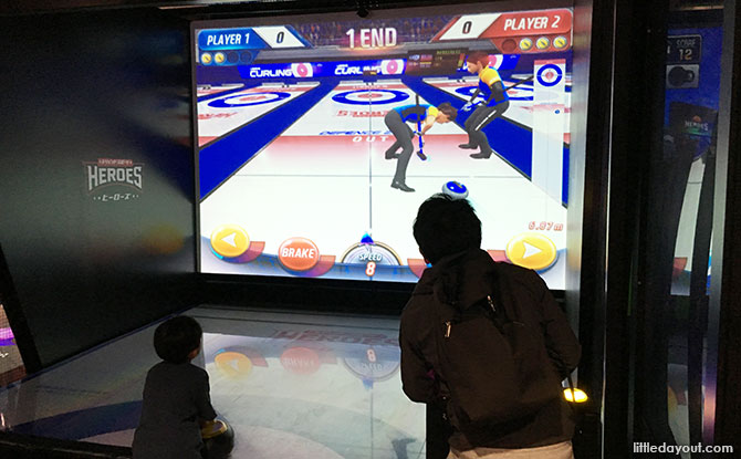 Virtual curling at VS Park