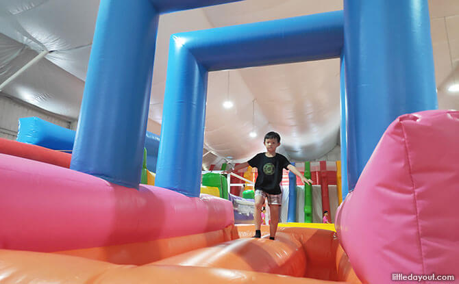 Fun at Bouncy Paradise, People Up Pandan Gardens