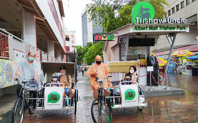 Trishaw Ride - Around World In Singapore In 8 Days