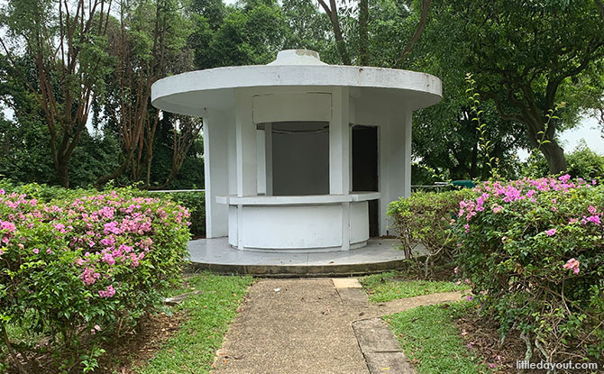 Old concession stand at Jurong Hill Park