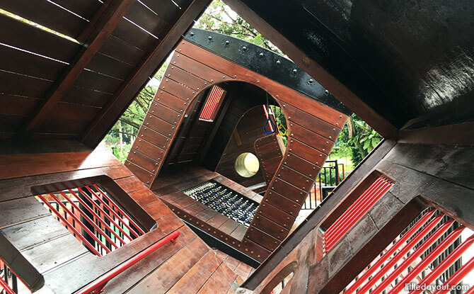 Inside the Tiong Bahru Park Train