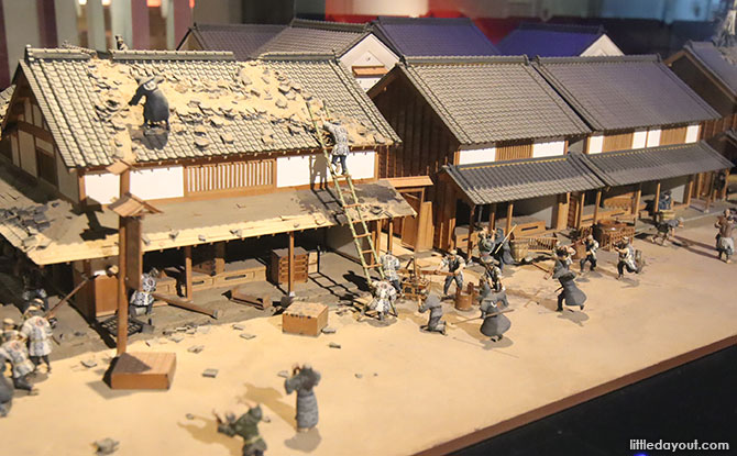 Models at the Tokyo Fire Museum