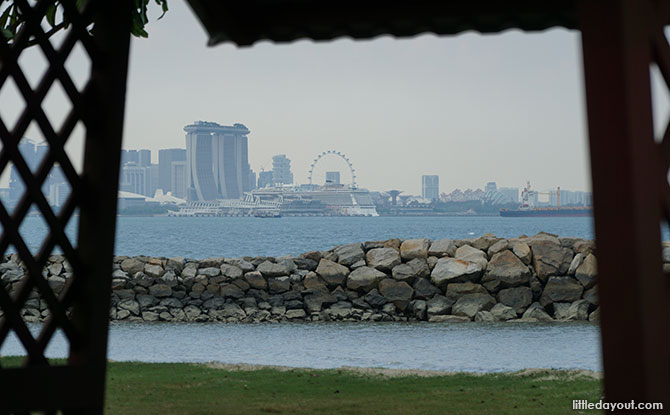 View of Singapore from Kusu Island