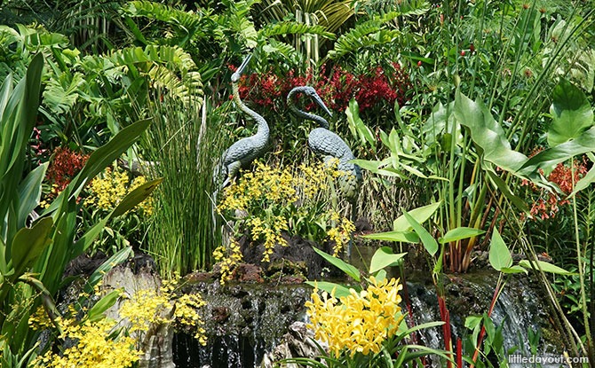 Crane Fountain, Singapore Botanic Gardens