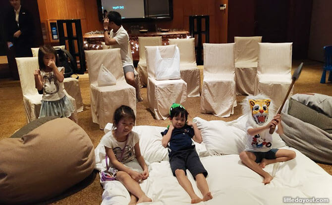 Family Movie Night during the Regent Singapore Staycation