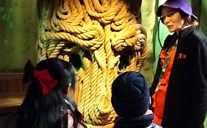 Talking tree at The Story Museum Oxford