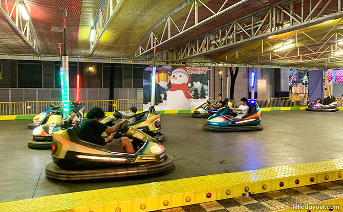 Bumper cars at The Great Christmas Village 2019