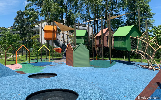 Yishun N8 Park Playground: Treehouse Playground with Houses on Stilts