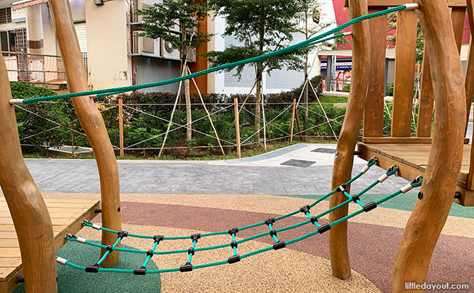 Cargo net bridge - Clementi Crest Playground